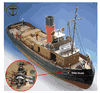 Marie Felling Harbor Tugboat Model Kit by Caldercraft / Jotika
