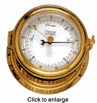 Martinique Barometer, White Dial. - click to enlarge