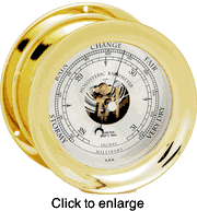 Matching 6" Ship's Bell Barometer by Chelsea - click to enlarge