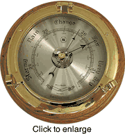 Matching Brass Barometer - click to enlarge