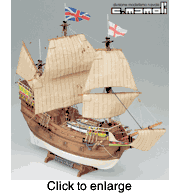 Mayflower Wood Model Ship Kit  - click to enlarge