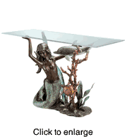Mermaid Console  Table Sculpture - click to enlarge