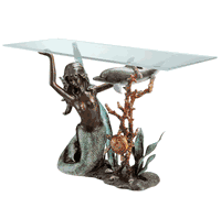Mermaid Console  Table Sculpture