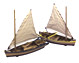 Mini Rowboat w Sails