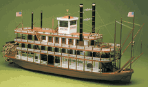 Mississippi Riverboat 1870 Wood Kit by Mantua