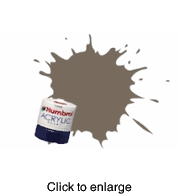 Model Ship Paint - Matt, Dark Earth, Acrylic, 12mL, Tin Shade 29  - click to enlarge