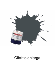 Model Ship Paint - Matt, Dark Grey, Acrylic, 12mL, Tin,  Shade 32  - click to enlarge