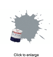 Model Ship Paint - Matt, Light Grey, Acrylic, 12ml Tin, Shade 64  - click to enlarge