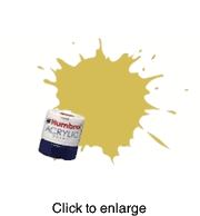 Model Ship Paint - Matt, Pale Yellow, Acrylic, 12ml Tin, Shade 81  - click to enlarge