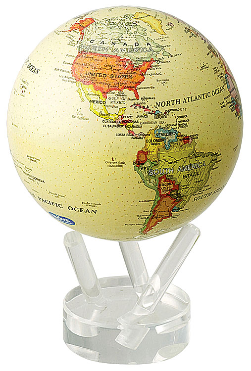 Mova Globe Solar Powered Rotating World Earth Globe 4.5