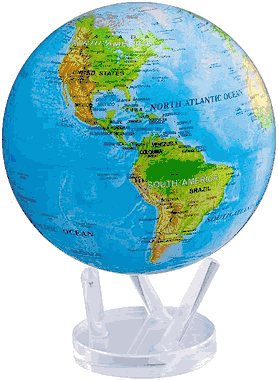 Mova Solar Powered Rotating World Globe 