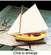 Muscungus Bay  Lobster Smack Wood Boat Model Kit by Midwest - click to enlarge