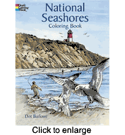 National Seashores Coloring Book by Dot Barlowe  - click to enlarge