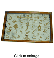 Nautical Antique Knotboard with Chart - click to enlarge