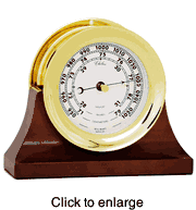 Nautical Brass Barometer by Chelsea - click to enlarge