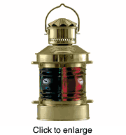 Nautical Brass Bi-Color Light (electric) - click to enlarge