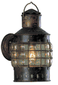 Nautical Copper Wall Anchor Lamp - Electric