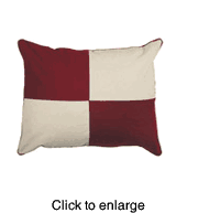 Nautical Signal Flag Pillow Case  U - click to enlarge