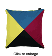 Nautical Signal Flag Pillow Case  Z - click to enlarge