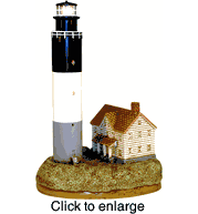 Oak Island  Rotating Beacon Lighthouse - click to enlarge