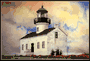 Old Point Loma, CA. Lighthouse: Watercolor Print.
