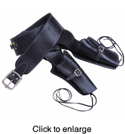 Old West Double Rig Fast Draw Pistol  Holster - click to enlarge