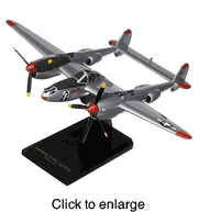 P - 38J  Lightning Model Airplane - click to enlarge