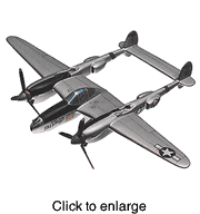 P - 38J  Lightning Model Plane - click to enlarge