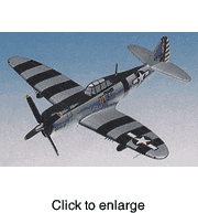 P -  47 B / D Razorback Model Airplane - click to enlarge