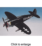 P - 47B / D  Razorback Model Airplane - click to enlarge