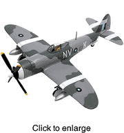 P - 47D Thunderbolt - RAF - Diecast Model Airplane by Corgi - click to enlarge