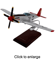 P - 51 C Mustang Model Airplane - Tuskegee - click to enlarge