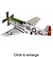 P - 51D Mustang "Gentleman Jim" Diecast Airplane Model by Corgi - click to enlarge