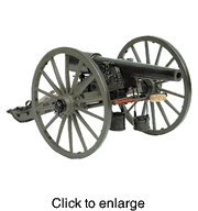 Parrot Rifle 10 Pound Cannon  1860 (Civil War) Metal Kit - click to enlarge
