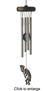 Passport Windchimes: Kokopelli by Woodstock Chimes - click to enlarge