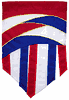 Patriot Curves Garden Flag with Tails