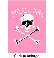 Pirate Girl  Flag House Banner - click to enlarge