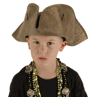 Pirate Hat Child Scallywag Brown