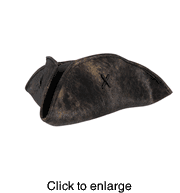 Pirate Hat Scallwag Black - click to enlarge