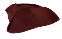 Pirate Hat Scallwag Blood Red