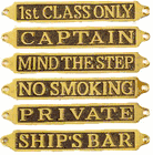 POLISHED BRASS SIGNS