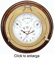 PORT HOLE COMBINATION CLOCKS - click to enlarge