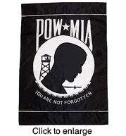 POW - MIA Flag  House Banner - click to enlarge