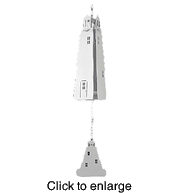 Prospect Lighthouse Wind Buoy Bell by North County - White - click to enlarge