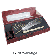 QUILL (FEATHER) PEN SET - click to enlarge