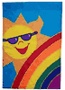 Rainbow Sun Garden Flag