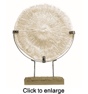 Replica Faux  Round White Coral Sculpture by SPI - click to enlarge