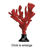 Replica Faux  Tall Red Coral Sculpture by SPI - click to enlarge