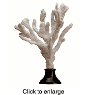 Replica Faux  Tall White Coral Sculpture by SPI - click to enlarge