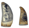 Replica Nautical Whaling Scrimshaw - Resin Ivory Whales Teeth 2